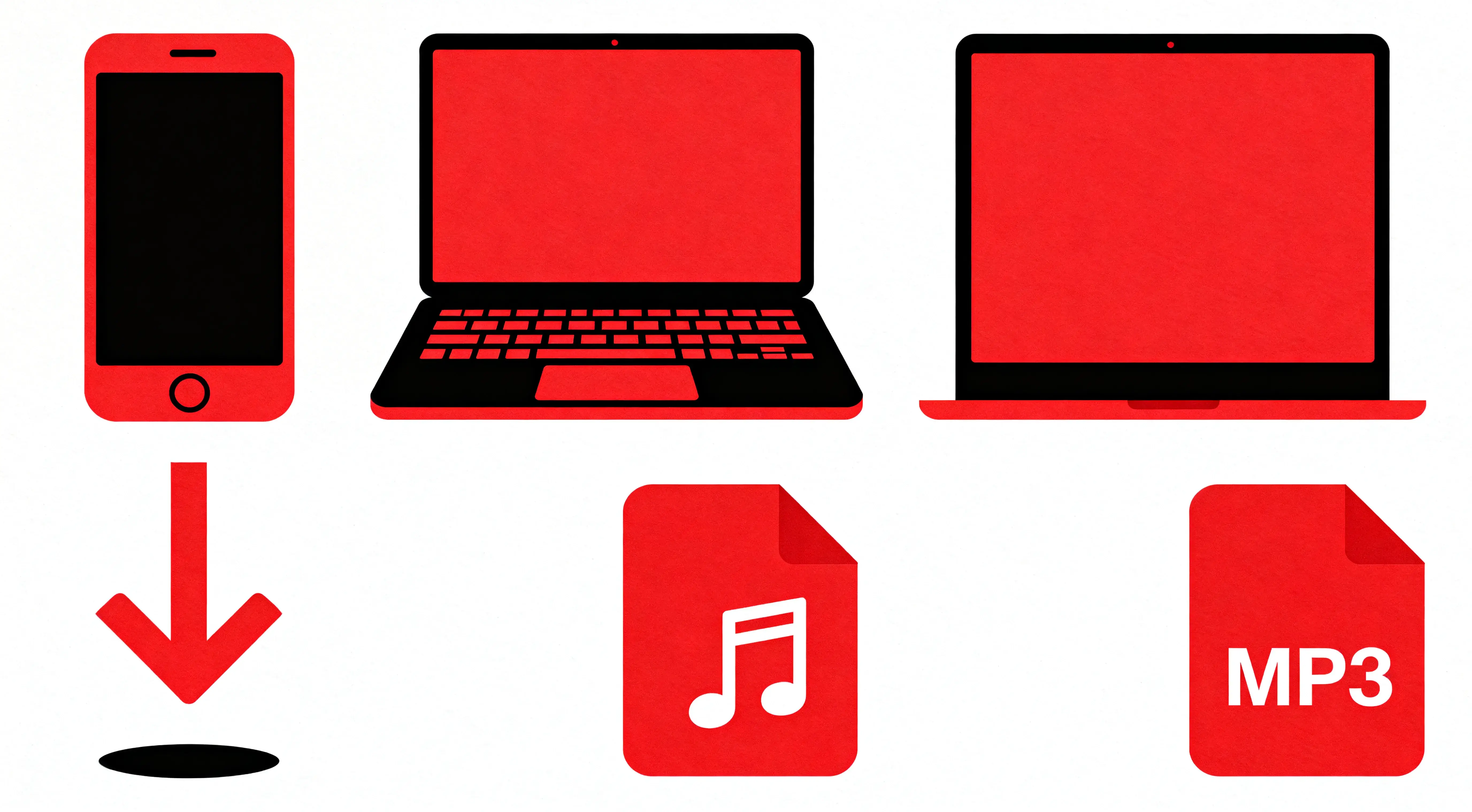Illustration of downloading the converted MP3 file